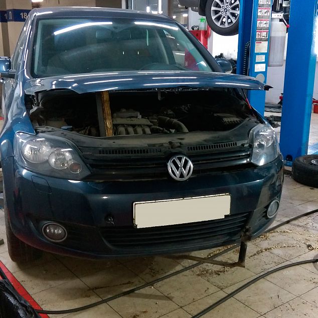 Volkswagen Golf Plus замена гидравлической части мехатроника и вилки 6/R передачи #b0