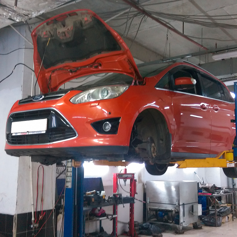 Замена сцепления и ремонт демпфера на Ford C-MAX