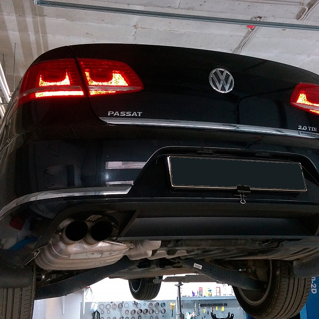 Volkswagen Passat устранение течи масла на DSG-6 DQ250 #b0