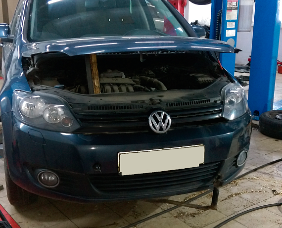 Volkswagen Golf Plus замена гидравлической части мехатроника и вилки 6/R передачи